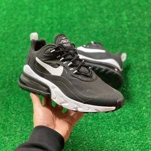 Nike Air Max 270 React Low Mens Running Shoe Black White CI3866-004 NEW Multi Sz